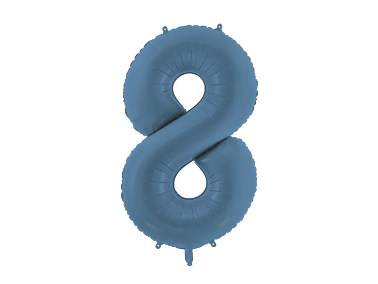 Marineblå Tal ballon 86 cm - 8
