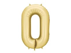 Mat Guld Tal Ballon 86 cm - 0
