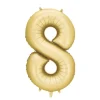 Mat Guld Tal Ballon 86 cm - 8