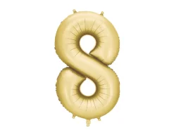 Mat Guld Tal Ballon 86 cm - 8