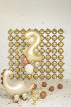 Mat Guld Tal Ballon 86 cm - 2