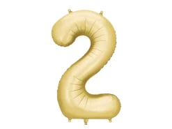 Mat Guld Tal Ballon 86 cm - 2