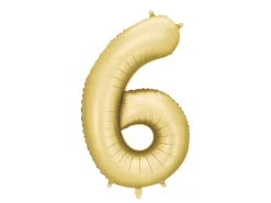 Mat Guld Tal Ballon 86 cm - 6