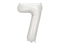 Mat Sølv Tal Ballon 86 cm - 7