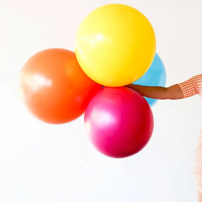 Mega Latex Ballon - Mintgrøn Perlemor, 78 cm