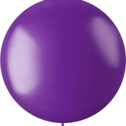Mega Latex Ballon - Mørkelilla Perlemor, 78 cm
