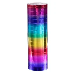 Metallic Regnbue Serpentiner, 2 ruller