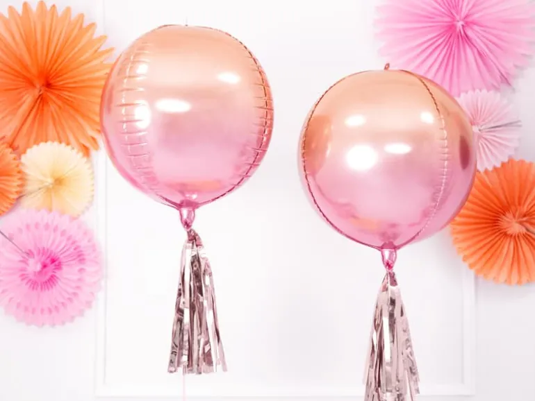Metallic Rosegold Folie Tassels DIY, 12 stk.