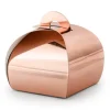 Metallic Rosegold Gaveæsker til Små Snacks, 10 stk