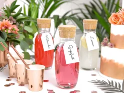 Metallic Rosegold Papkrus 220ml, 6 stk.