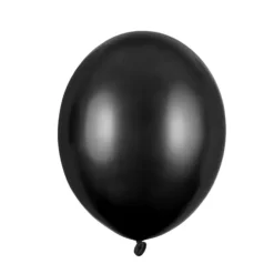 Metallic Sorte 5" Balloner, Pose m/100 stk. (12cm.)
