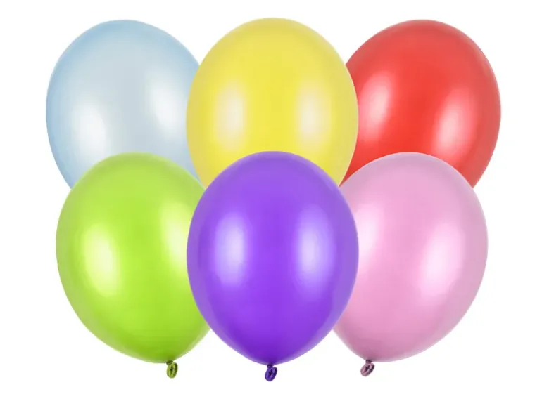 Metalliske Balloner 30 cm, 50 stk.