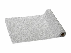 Metallisk Sølv Stof Bordløber, 3 m