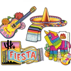 Mexicanske Fiesta Cutouts, 4 stk.