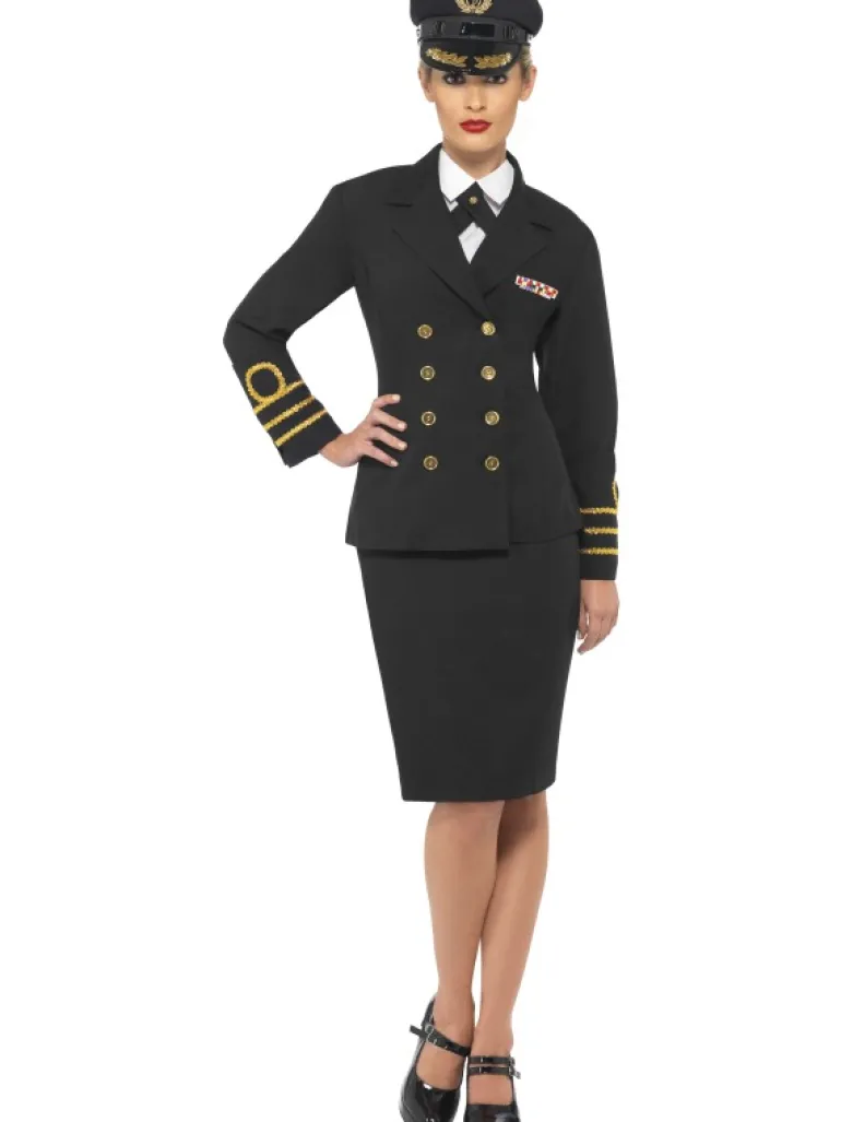 Militær kostume: Flåde Officer Kostume