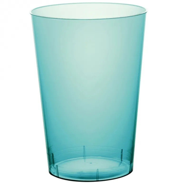 Miljøvenlige Turkise Vandglas 0.2L, 10 stk.