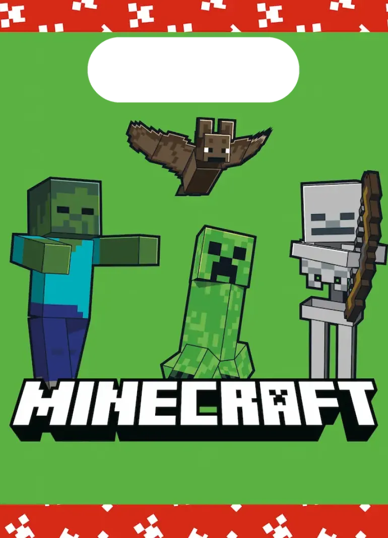 Minecraft Slikposer, 4 stk.