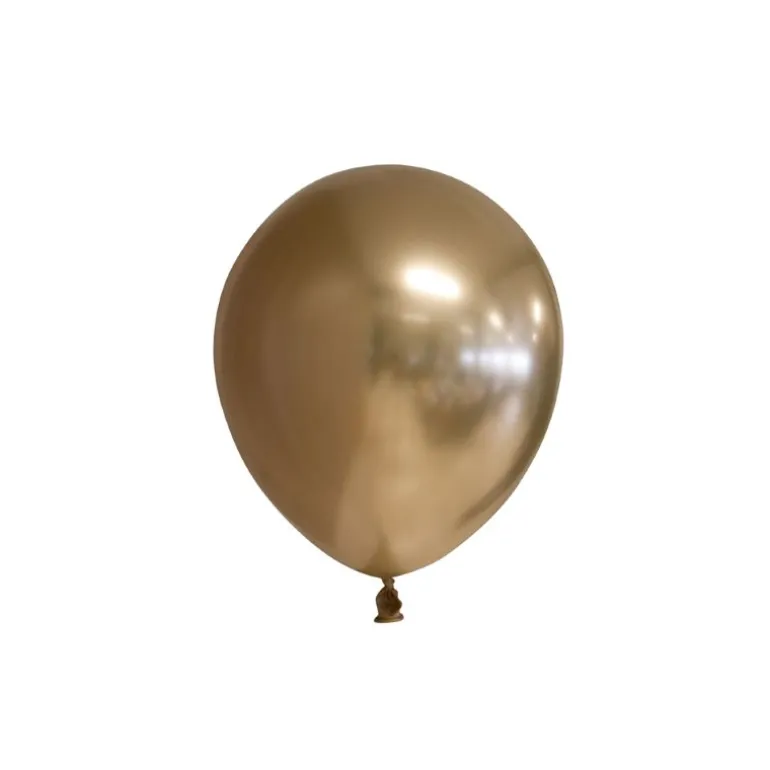 Mini Ballon Guld Chrome, 12 cm