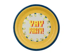 Minions paptallerkener - 6 stk. 23 cm