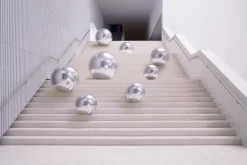 Mirror Ball Sølv, 90 cm