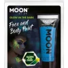 12ml Glow in the Dark Maling, Blå - Vegen Make-up