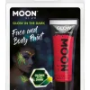 12ml Glow in the Dark Maling, Rød - Vegan Make-up
