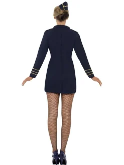 Mørkeblå Stewardesse Uniform