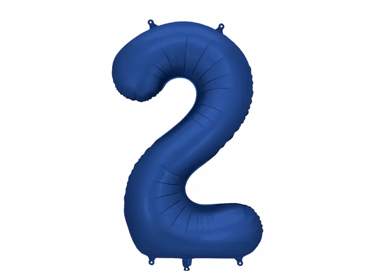 Mørkeblå Tal Ballon 86 cm - 2