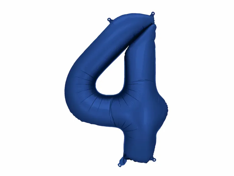 Mørkeblå Tal Ballon 86 cm - 4