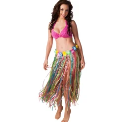 Multifarvet Hawaii Skørt, 80 cm