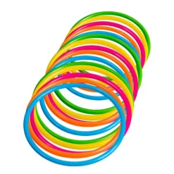 Neonfarvet 80'er Armbånd i Plastik, 15 stk.