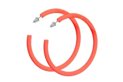 Neon Øreringe - Orange Hoops