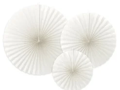Off-White Rosette Pakke, 3 stk.