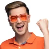 Orange Bling Bling Brille