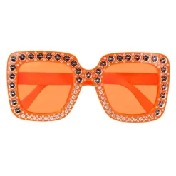 Orange Bling Bling Brille