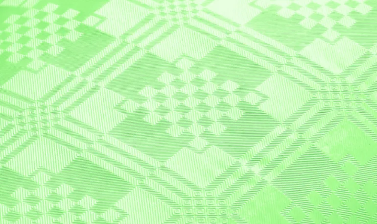 Papirdug: Damask Limegrøn Rulledug 1,19 x 8M