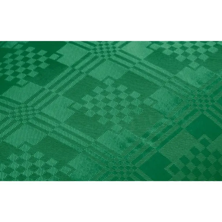 Papirdug: Damask Rulledug mørkegrøn
