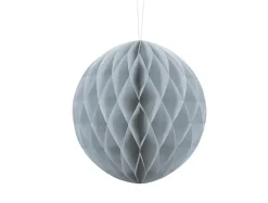 Papir kugle 30cm - sølvgrå