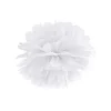 Papir pompom 25cm - hvid