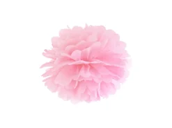 Papir pompom 25cm - lyserød