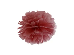Papir pompom 25cm - rust brun