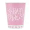 Pap Kopper 270ml "It's a Girl" Babyshower, 8 stk.