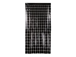 Party Gardin Kvadrat, Sort, 100 X 200 cm