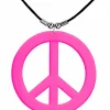 Peace Halskæde i Pink
