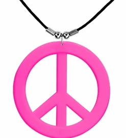 Peace Halskæde i Pink