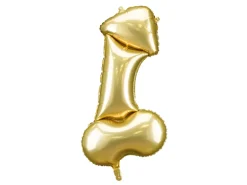 Penis Ballon Guld - Polterabend