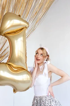 Penis Ballon Guld - Polterabend