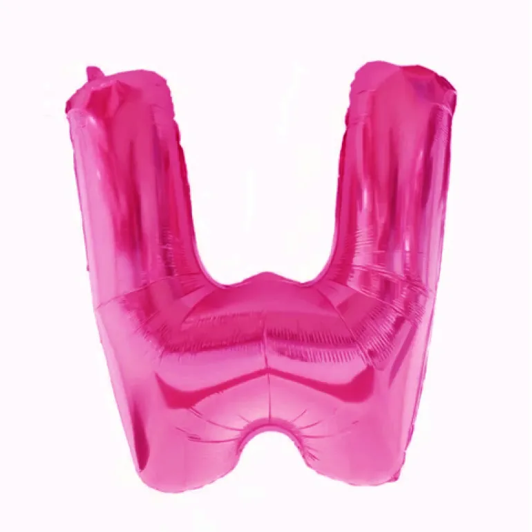 Pink Folie Bogstav "W"