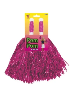 Pink Glitter Pompoms