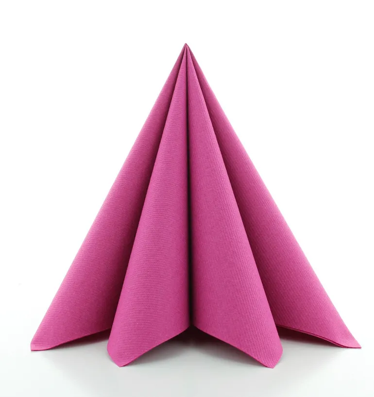 Pink Luksus Servietter, 40 x 40 cm